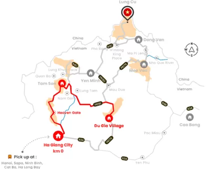 Tour Hà Giang 4 ngày 3 đêm (Tết phụ thu 500K)